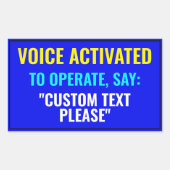 Sagen Sie ...? Aufkleber für benutzerdefinierte St (Vorderseite)