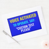 Sagen Sie ...? Aufkleber für benutzerdefinierte St (Umschlag)