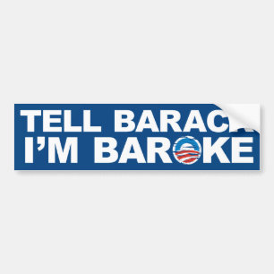 Sagen Sie Barack, das ich Baroke Autoaufkleber bin