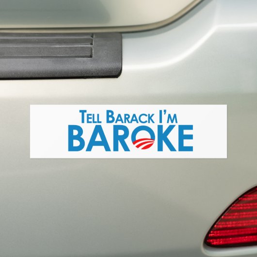 Sagen Sie Barack Im Baroke Autoaufkleber (Auf Auto)