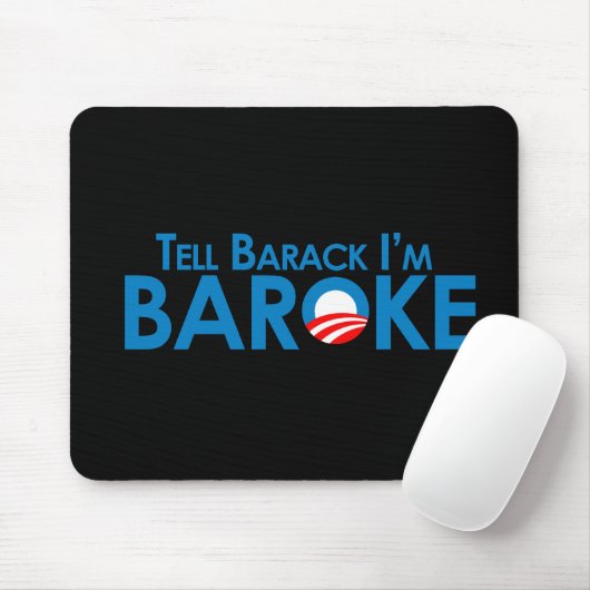 Sagen Sie Barack Im Baroke Mousepad (Mit Mouse)