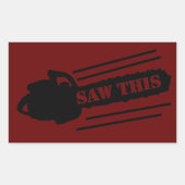 SAGEN SIE DAS RECHTECKIGER AUFKLEBER (Vorderseite)