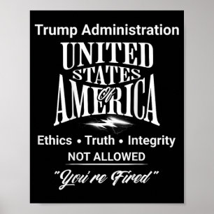 Sagen Sie, dass Sie von Trump "Regierung ohne Ende Poster