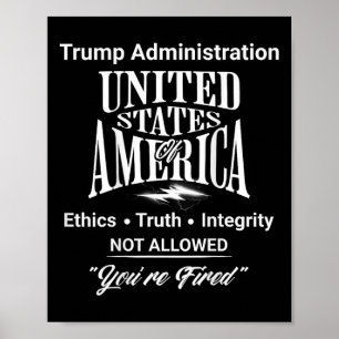 Sagen Sie, dass Sie von Trump "Regierung ohne Ende Poster