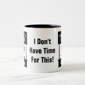 Sagen Sie dem Lama Ihrem Drama personifizieren Zweifarbige Tasse (Mittel)