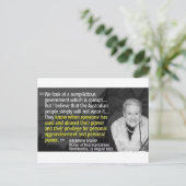 Sagen Sie den Abgeordneten, Bronwyn Bishop muss ge Postkarte (Stehend Vorderseite)