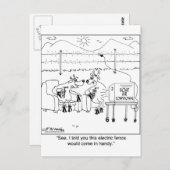 Sagen Sie, der elektrische Zaun wäre praktisch Postkarte (Vorne/Hinten)