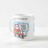 Sagen Sie der Santa 2-seitigen Tasse (Vorderseite Links)
