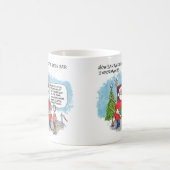 Sagen Sie der Santa 2-seitigen Tasse (Mittel)