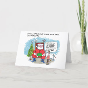 Sagen Sie der Santa-Grußkarte Feiertagskarte