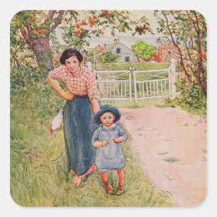 Sagen Sie einen netten Weg zu Ihrem Onkel, 1917, v Quadratischer Aufkleber