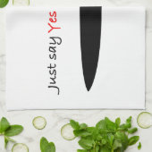 Sagen Sie einfach "ja Koch" und tun Sie es Geschirrtuch (Gefaltet)