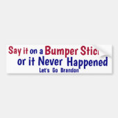 Sagen Sie es auf einem Autoaufkleber oder es ist n (Vorne)