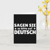 Sagen Sie es bitte Auf Deutsch Deutscher Lehrer Karte (Gelbe Blume)