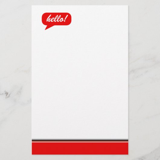 Sagen Sie es Briefpapier (Vorderseite)