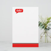 Sagen Sie es Briefpapier (Stehend Vorderseite)