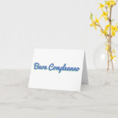 Sagen Sie es in den italienischen Karten (Gelbe Blume)