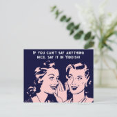 Sagen Sie es in Jiddisch Postkarte (Stehend Vorderseite)