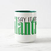 Sagen Sie, es ist nicht cilantro Zweifarbige Tasse (Mittel)