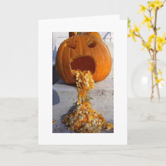 SAGEN SIE, ES IST NICHT SO=GLÜCKLICH HALLOWEEN KARTE (Gelbe Blume)