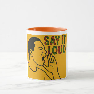SAGEN SIE ES LOUD (MÄNNERBILD) TASSE