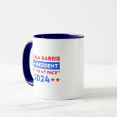 Sagen Sie es meinem Gesicht Kamala Harris für den  Tasse (Vorderseite Links)