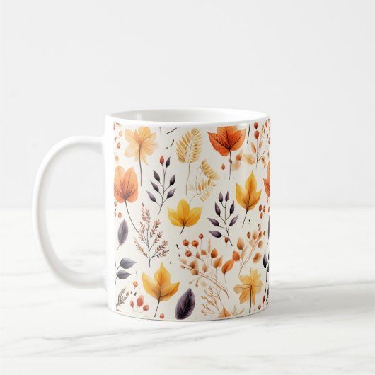 Sagen Sie es mit Herbstlaub 2 - Kaffeetasse (Links)
