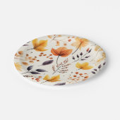 Sagen Sie es mit Herbstlaub 2 - Pappteller (Schrägansicht)