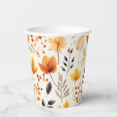 Sagen Sie es mit Herbstlauben 2 - Papierbecher (Vorderseite)