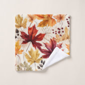 Sagen Sie es mit Herbstlauben 3 - Badhandtuch Set (Waschlappen)