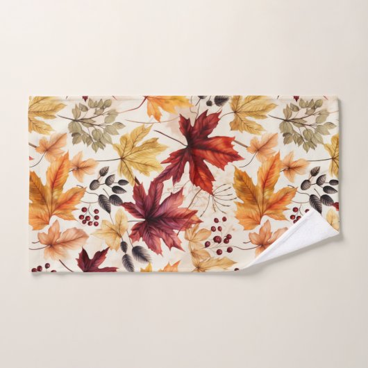 Sagen Sie es mit Herbstlauben 3 - Badhandtuch Set (Handtuch)
