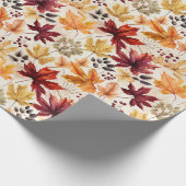 Sagen Sie es mit Herbstlauben 3 - Geschenkpapier (Ecke)