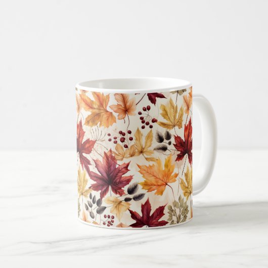 Sagen Sie es mit Herbstlauben 3 - Kaffeetasse (VorderseiteRechts)