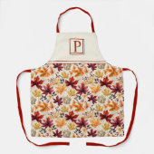 Sagen Sie es mit Herbstlauben 3 - Maßgeschneidert Schürze (Vorderseite)