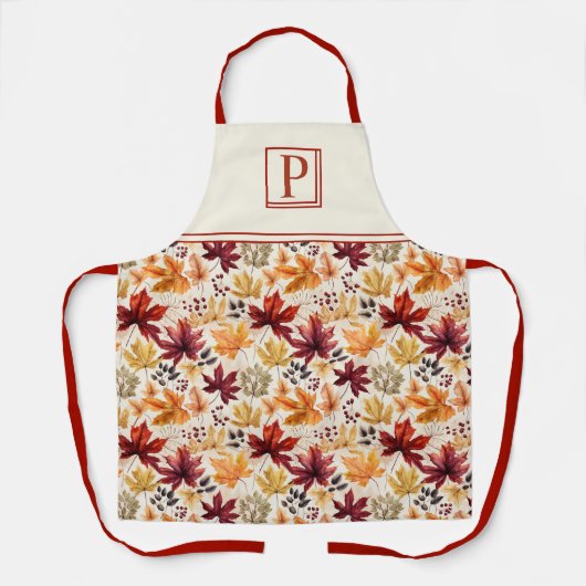 Sagen Sie es mit Herbstlauben 3 - Maßgeschneidert Schürze (Vorderseite)