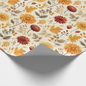 Sagen Sie es mit Herbstlauben - Geschenkpapier (Ecke)