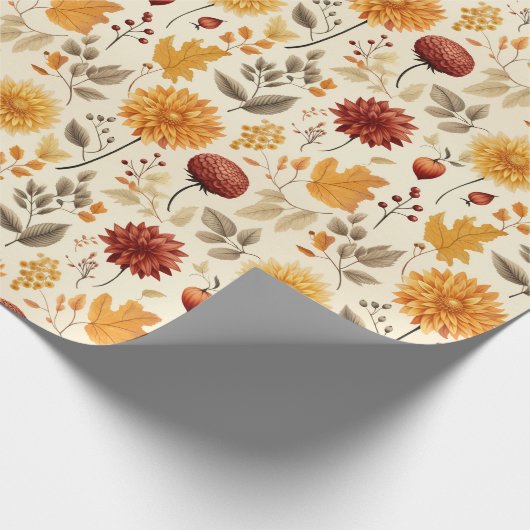 Sagen Sie es mit Herbstlauben - Geschenkpapier (Ecke)