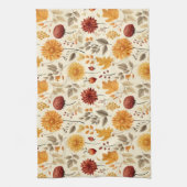 Sagen Sie es mit Herbstlauben - Geschirrtuch (Vertikal)