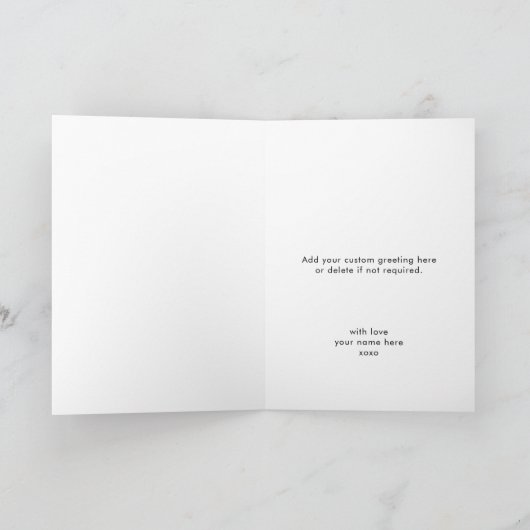 Sagen Sie es mit Musik | Gelber QR Code Streamable Karte (Innenseite)