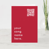 Sagen Sie es mit Musik | Red QR Streamable Liebe S Karte (Vorderseite)