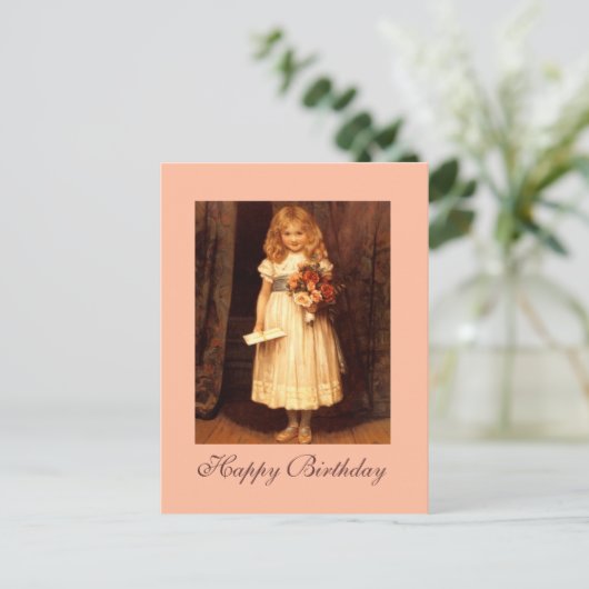 Sagen Sie es mit Rose Postkarte (Stehend Vorderseite)