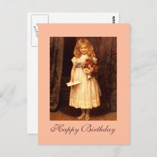 Sagen Sie es mit Rose Postkarte (Vorne/Hinten)