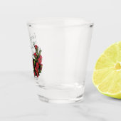 Sagen Sie es mit Rose Schnapsglas (Rechts)