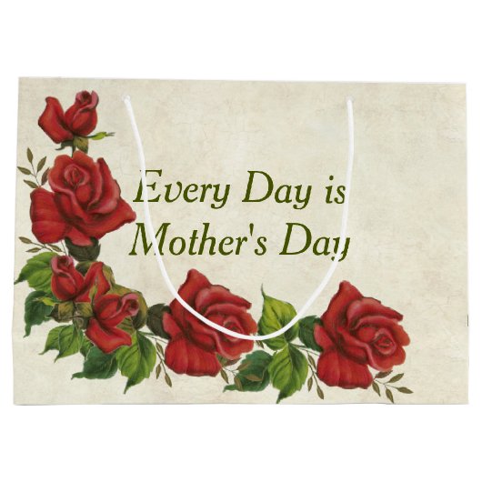 Sagen Sie es mit Rosen Große Geschenktüte (Rückseite)