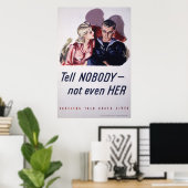 Sagen Sie es niemandem - nicht einmal ihr Poster (Heimbüro)