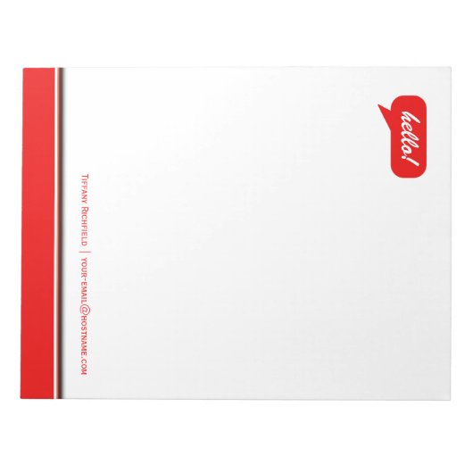 Sagen Sie es Notizblock (Vorderseite)