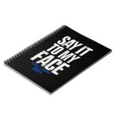 Sagen Sie es zu meinem Gesicht Kamala Harris 2024 Notizblock (Linke Seite)