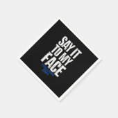 Sagen Sie es zu meinem Gesicht Kamala Harris 2024 Serviette (Ecke)