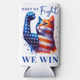 Sagen Sie es zu meiner Face Cat Lady Kamala USA Selters Dosenkühler