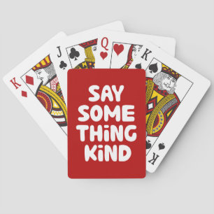 Sagen Sie etwas Gutes Spielkarten
